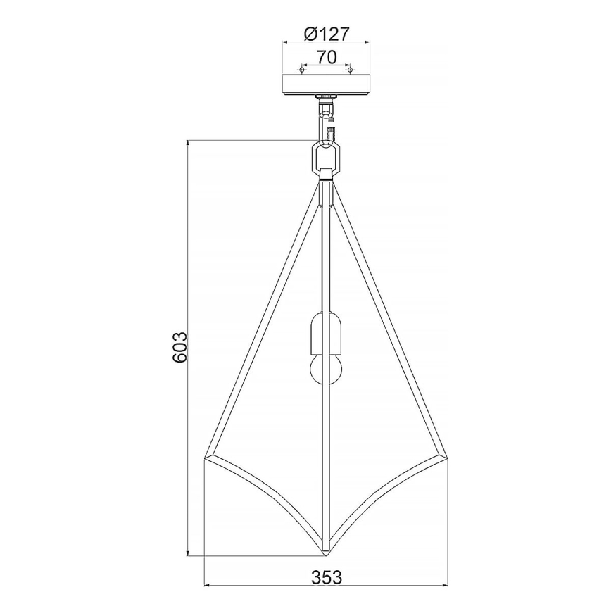 Feiss - Lustra ar ķēdi NICO 1xE27/60W/230V