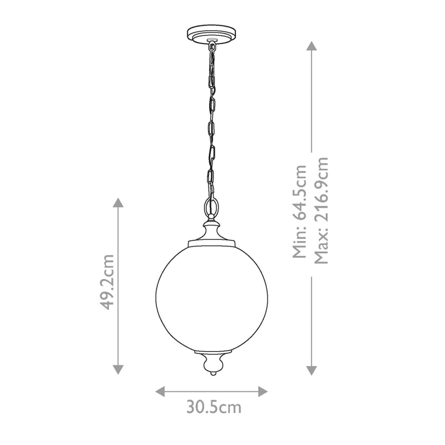 Feiss - Lustra ar ķēdi PARKMAN 1xE27/60W/230V
