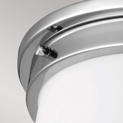 Feiss - Vannas istabas griestu gaismeklis PAYNE 2xE27/60W/230V IP44 matēts hroms