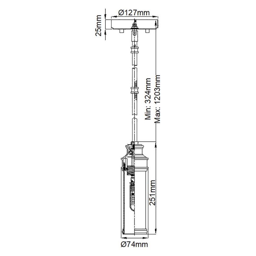 Feiss - LED Vannas istabas lustra ar stieni PAYNE 1xG9/3W/230V IP44