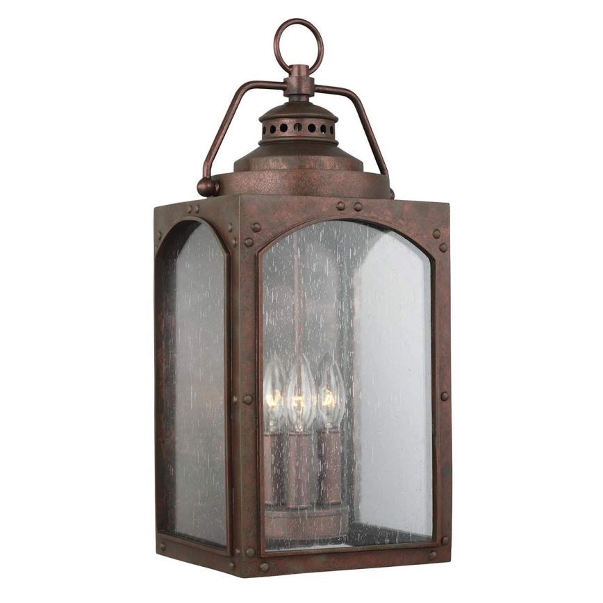 Feiss - Āra sienas lampa RANDHURST 3xE14/40W/230V IP44