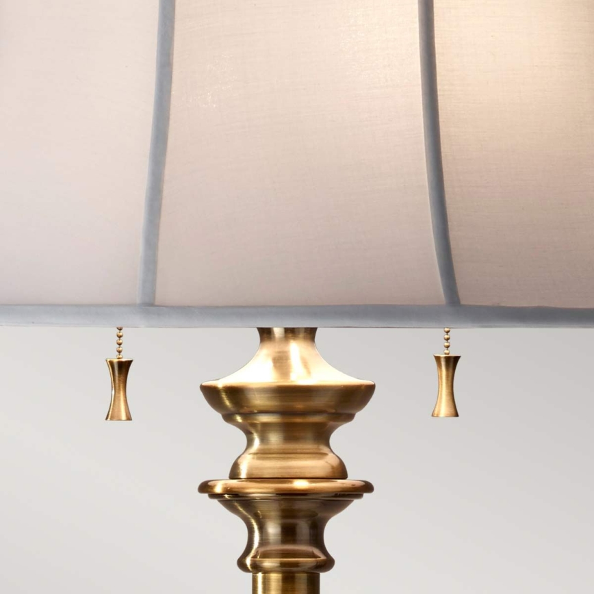 Feiss - Grīdas stāvlampa STATEROOM 2xE27/60W/230V misiņš