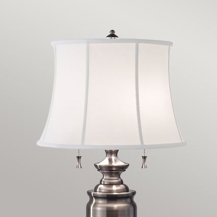 Feiss - Galda lampa STATEROOM 2xE27/60W/230V sudraba