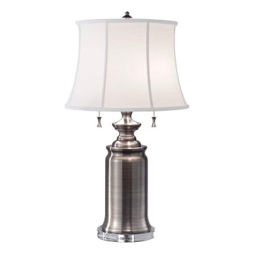 Feiss - Galda lampa STATEROOM 2xE27/60W/230V sudraba