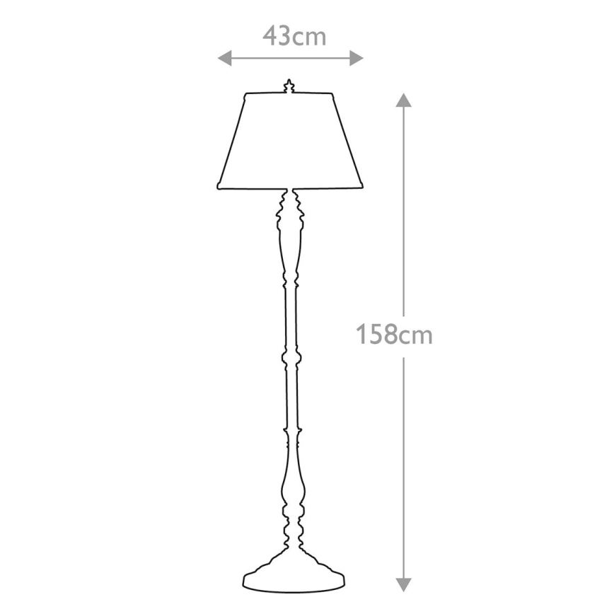 Feiss - Grīdas stāvlampa LINCOLNDALE 1xE27/60W/230V bronza/bēša