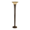 Feiss - Grīdas stāvlampa OPERA 1xE27/100W/230V bronza/bēša