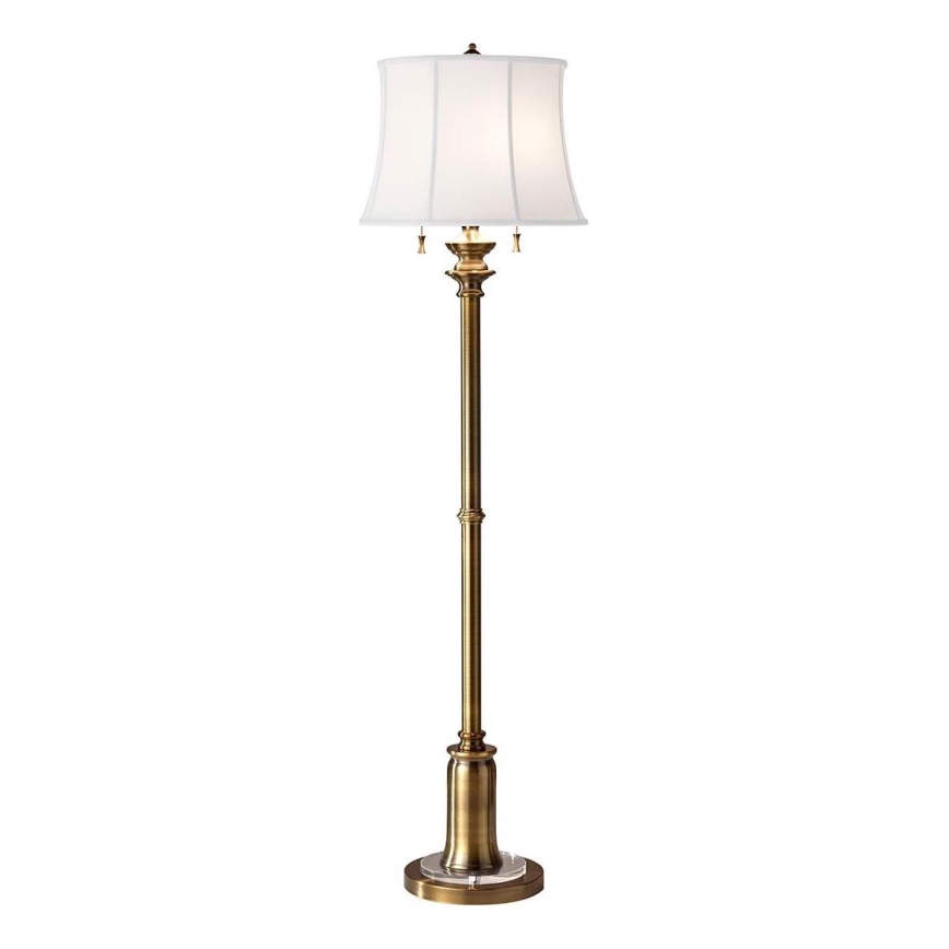 Feiss - Grīdas stāvlampa STATEROOM 2xE27/60W/230V misiņš