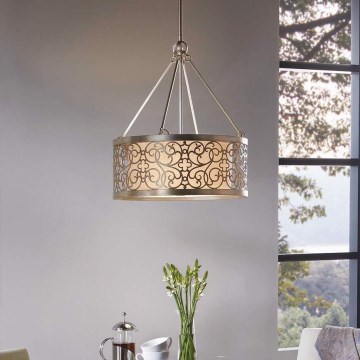 Feiss - Griestu lampa ARABESQUE ar stieni 4xE27/60W/230V zeltaina