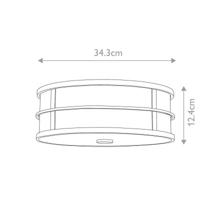 Feiss - Griestu lampa FUSION 3xE27/60W/230V