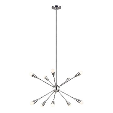 Feiss - LED Lustra ar stieni JAX 10xG9/3W/230V spīdīgi hromēts