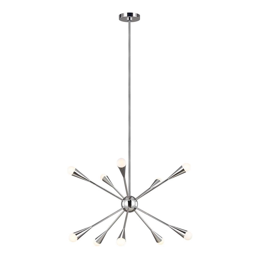 Feiss - LED Lustra ar stieni JAX 10xG9/3W/230V spīdīgi hromēts