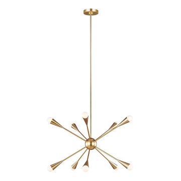 Feiss - LED Lustra ar stieni JAX 10xG9/3W/230V zelta