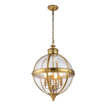 Feiss - Lustra ar ķēdi ADAMS 4xE14/60W/230V zelta