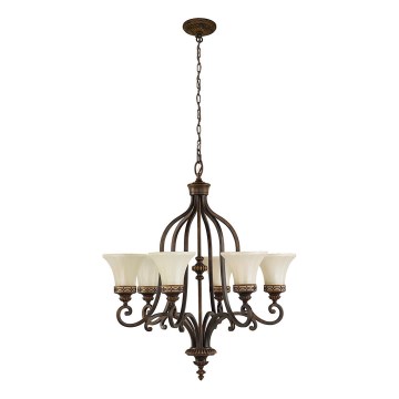 Feiss - Lustra ar ķēdi DRAWING ROOM 6xE27/60W/230V