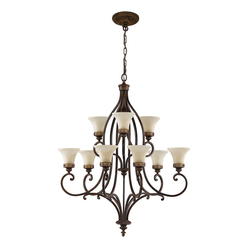 Feiss - Lustra ar ķēdi DRAWING ROOM 9xE27/60W/230V