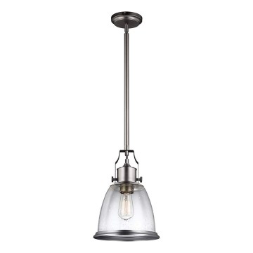Feiss - Lustra ar stieni HOBSON 1xE27/60W/230V sudraba