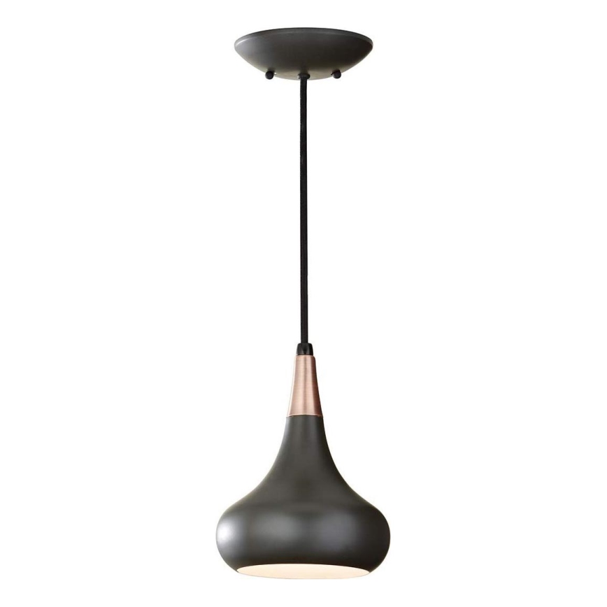 Feiss - Pakaramais uz troses BESO 1xE27/60W/230V Ø 17,9 cm melns/vara krāsa