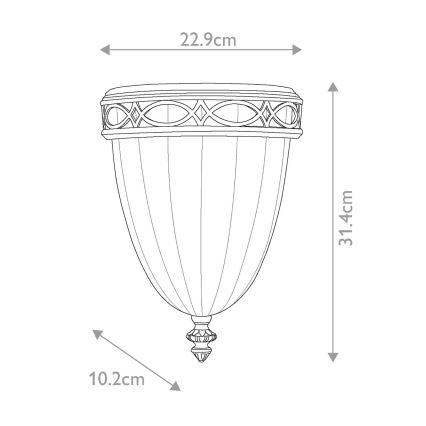 Feiss - Sienas lampa DRAWING ROOM 1xE27/60W/230V bronzas