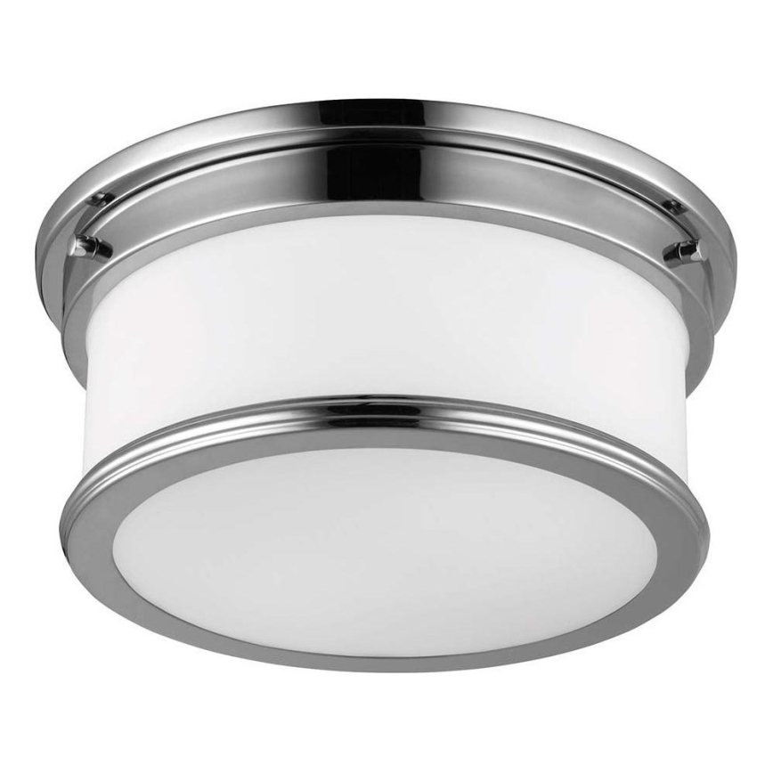Feiss - Vannas istabas griestu gaismeklis PAYNE 2xE27/60W/230V IP44 matēts hroms