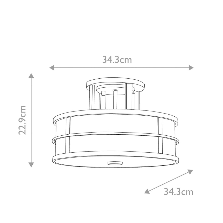 Feiss - Virsapmetuma lustra FUSION 3xE27/60W/230V