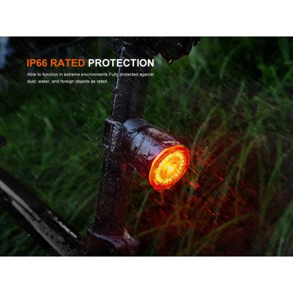 Fenix BC06R - LED Aptumšojama uzlādējama velosipēdu lampa LED/USB IP66 90 lm 24,5 h 560 mAh