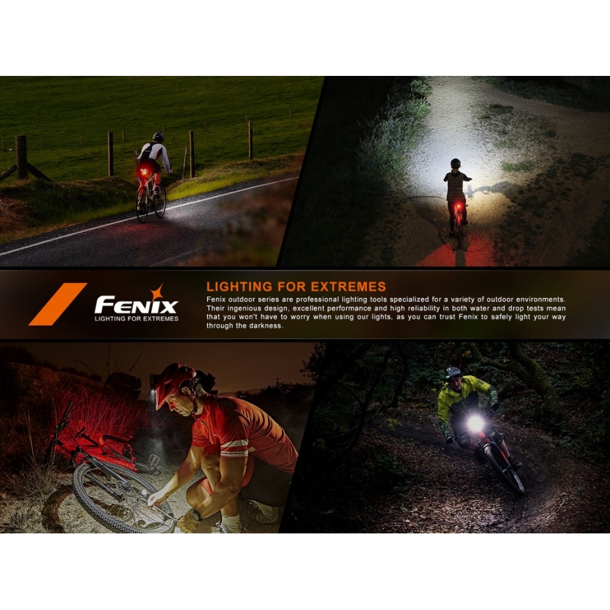 Fenix BC06R - LED Aptumšojama uzlādējama velosipēdu lampa LED/USB IP66 90 lm 24,5 h 560 mAh