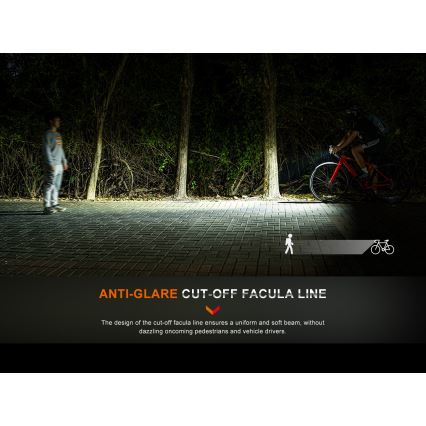 Fenix BC15R - LED Aptumšojama uzlādējama velosipēdu lampa LED/USB IP66 400 spīdīgs 31,5 h 2600 mAh