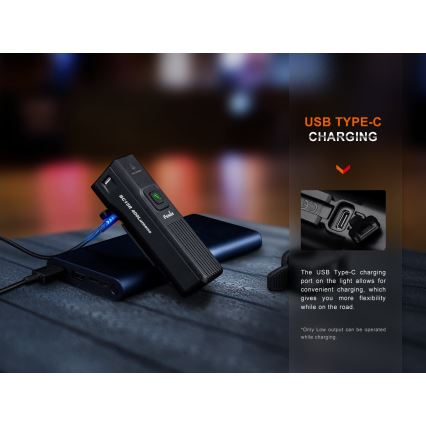 Fenix BC15R - LED Aptumšojama uzlādējama velosipēdu lampa LED/USB IP66 400 spīdīgs 31,5 h 2600 mAh
