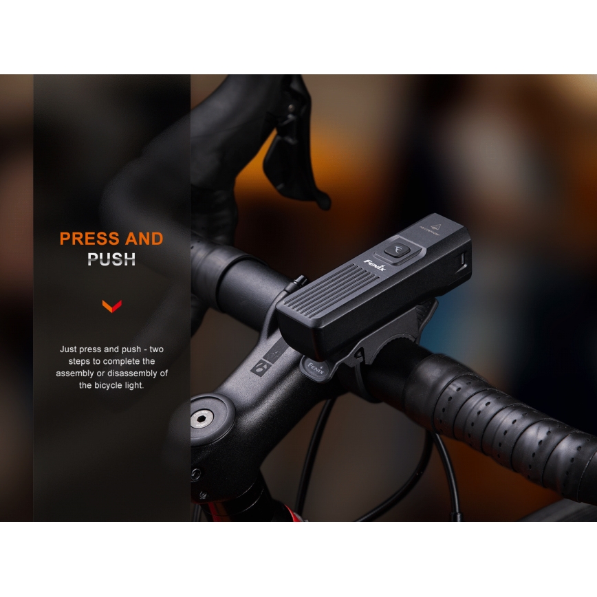 Fenix BC15R - LED Aptumšojama uzlādējama velosipēdu lampa LED/USB IP66 400 spīdīgs 31,5 h 2600 mAh