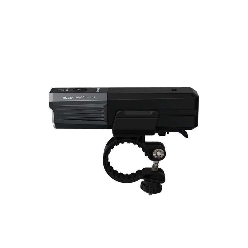 Fenix BC22R - LED uzlādējamais velosipēda lukturis ar regulējamu spilgtumu LED/USB 3400 mAh IP66 1400 lm 41 h melns