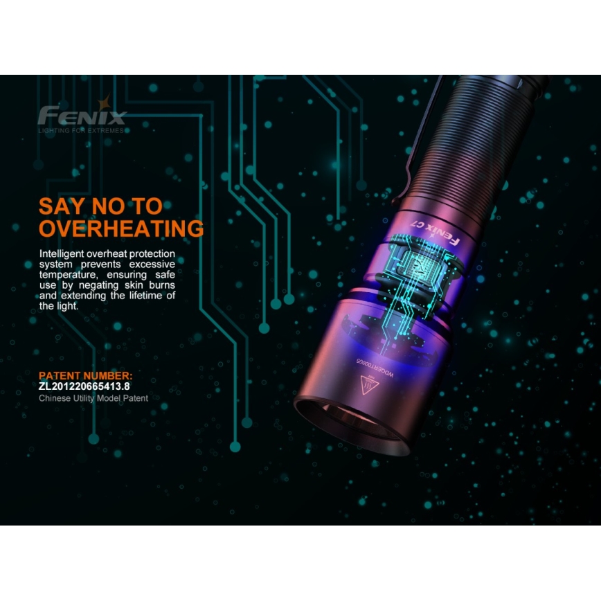 Fenix C7 - LED Aptumšojams uzlādējams lukturītis 1xLED/1x21700 IP68 3000 lm 68 h