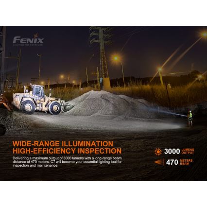 Fenix C7 - LED Aptumšojams uzlādējams lukturītis 1xLED/1x21700 IP68 3000 lm 68 h