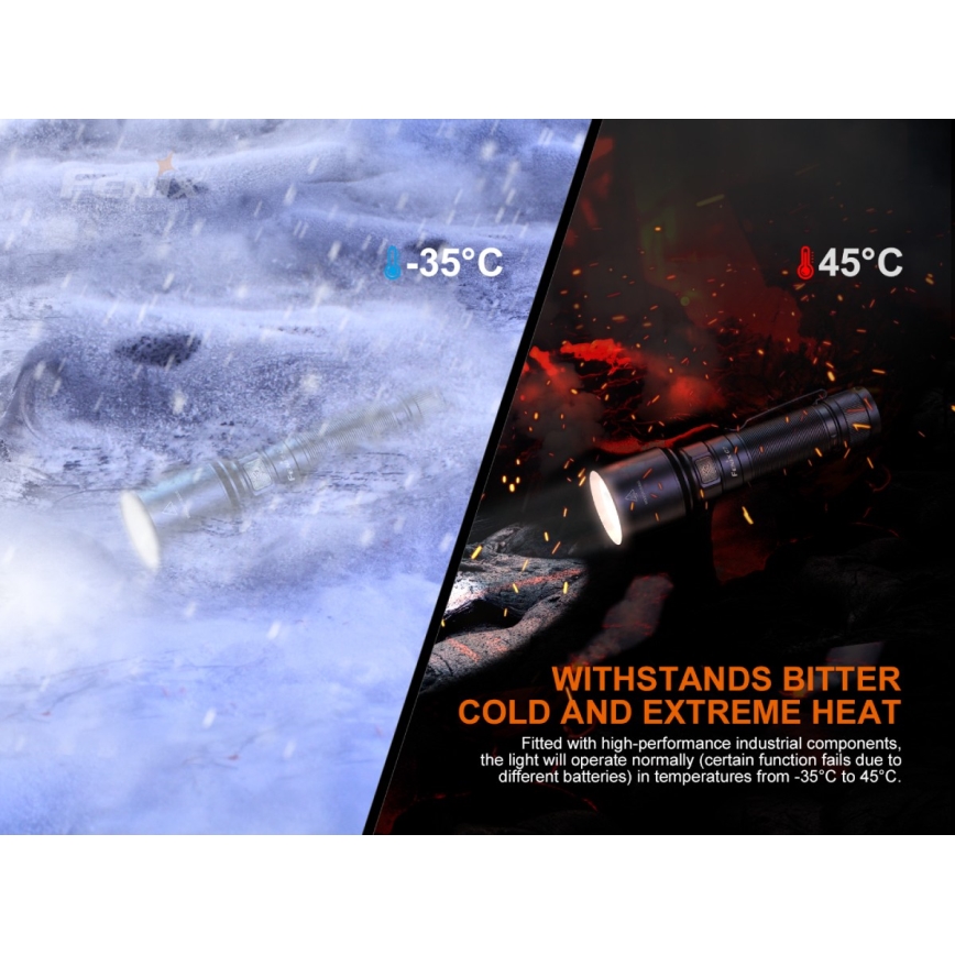 Fenix C7 - LED uzlādējamais lukturis ar regulējamu spilgtumu LED/1x21700 IP68 3000 lm 68 h