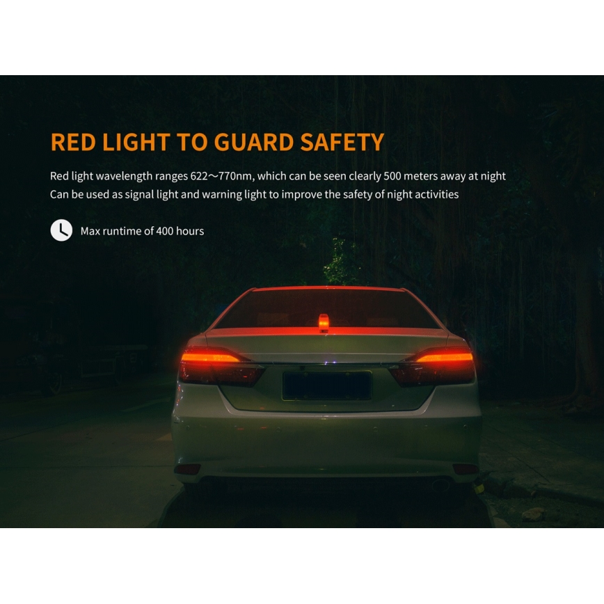 Fenix CL26RGREEN - LED Aptumšojama pārnēsājama uzlādējama lampa LED/USB IP66 400 lm 400 h zaļa