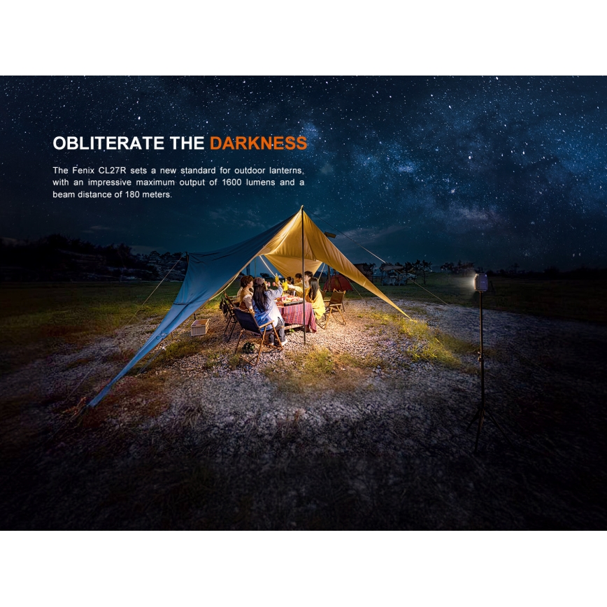 Fenix CL27RGRE - LED Aptumšojama uzlādējams lampa LED/USB IP66 1600 spīdīgs 285 h 5000 mAh