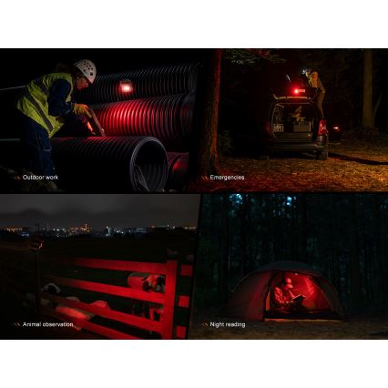 Fenix CL27RGRE - LED Aptumšojama uzlādējams lampa LED/USB IP66 1600 spīdīgs 285 h 5000 mAh