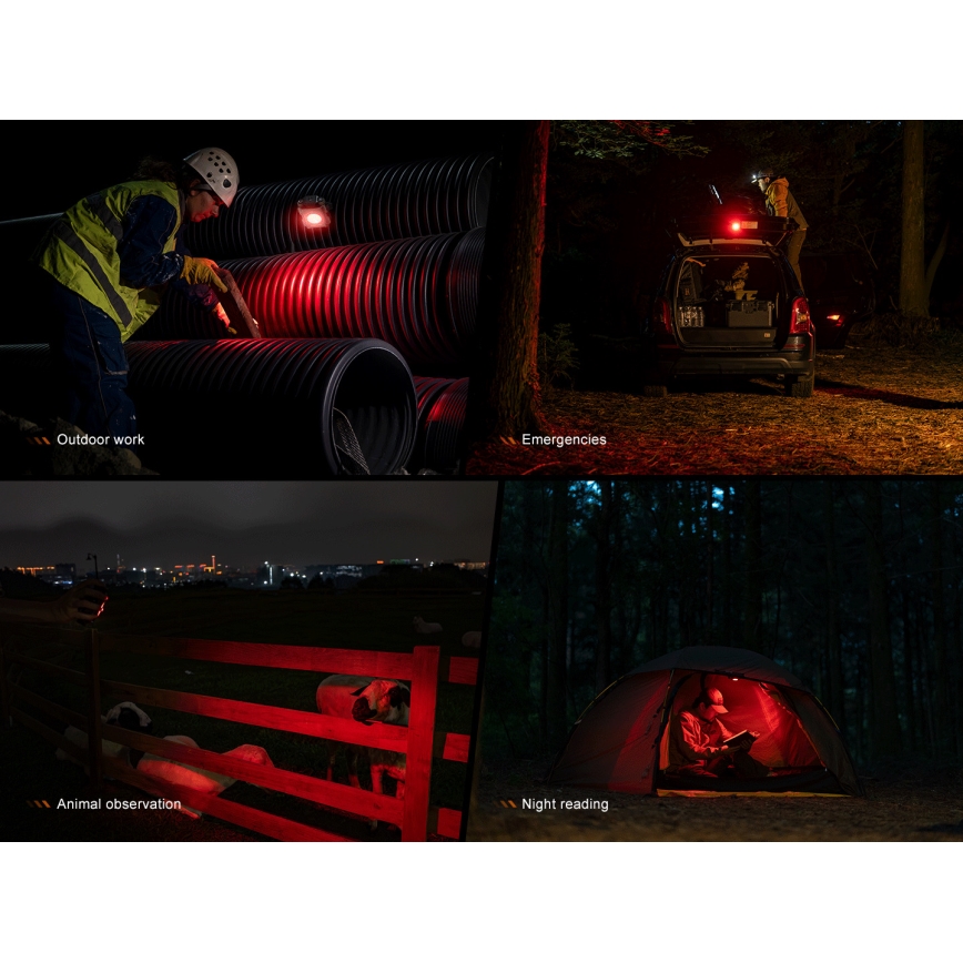 Fenix CL27RGRE - LED Aptumšojama uzlādējams lampa LED/USB IP66 1600 spīdīgs 285 h 5000 mAh