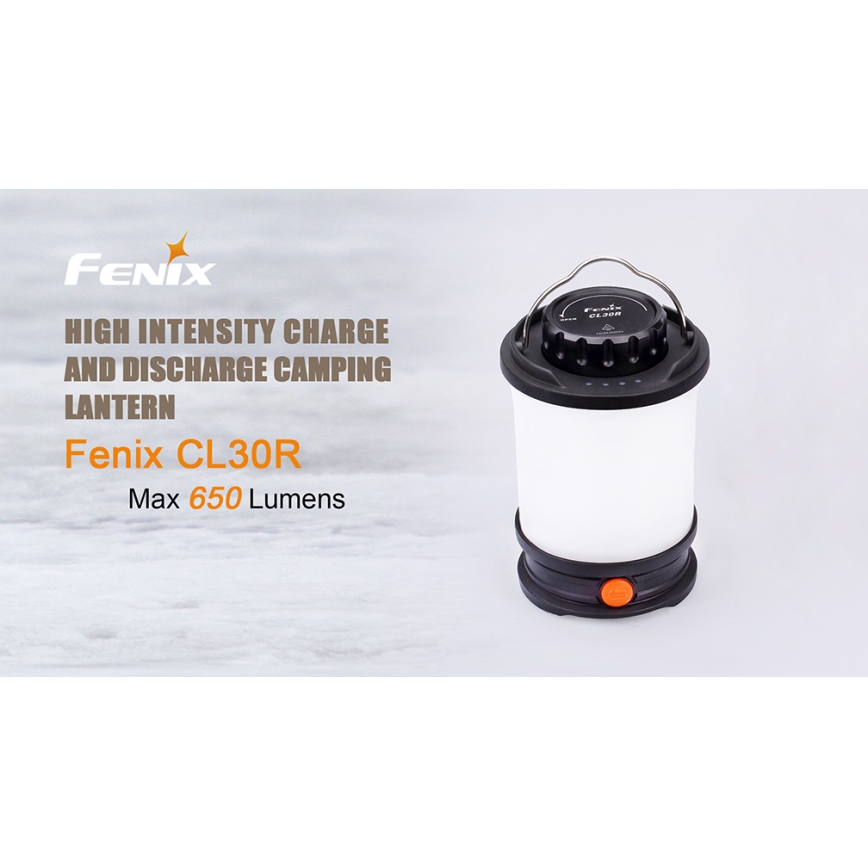 Fenix CL30R - LED Pārnēsājama uzlādējama lampa LED/USB/6xCR123A IPX7 650 lm 300 h 2600 mAh