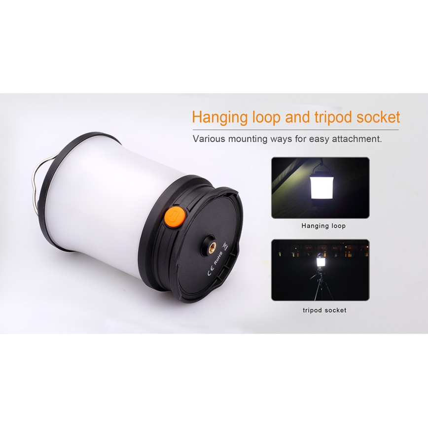 Fenix CL30R - LED Pārnēsājama uzlādējama lampa LED/USB/6xCR123A IPX7 650 lm 300 h 2600 mAh