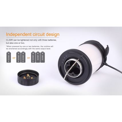 Fenix CL30R - LED Pārnēsājama uzlādējama lampa LED/USB/6xCR123A IPX7 650 lm 300 h 2600 mAh
