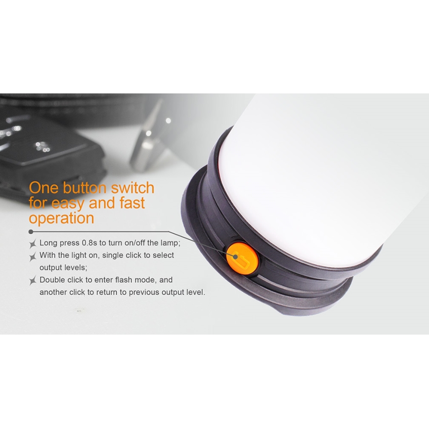 Fenix CL30R - LED Pārnēsājama uzlādējama lampa LED/USB/6xCR123A IPX7 650 lm 300 h 2600 mAh