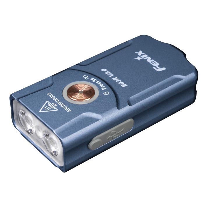 Fenix E03RV20BLU - LED Uzlādējams lukturis LED/USB IP66 500 lm 30 h 400 mAh
