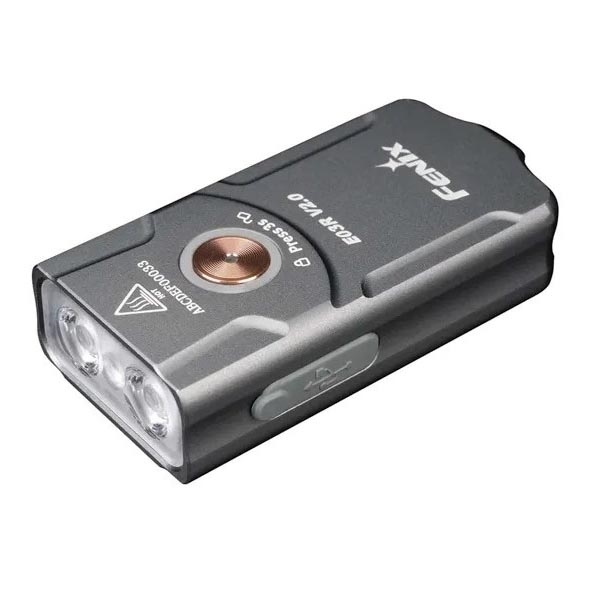 Fenix E03RV20GREY - LED Uzlādējams lukturis LED/USB IP66 500 spīdīgs 30 h 400 mAh