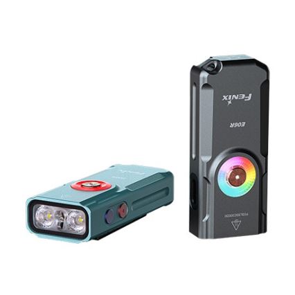 Fenix E06RGRY - LED Aptumšojama uzlādējams lukturītis UV LED/USB IP66 700 spīdīgs 60 h 750 mAh pelēka