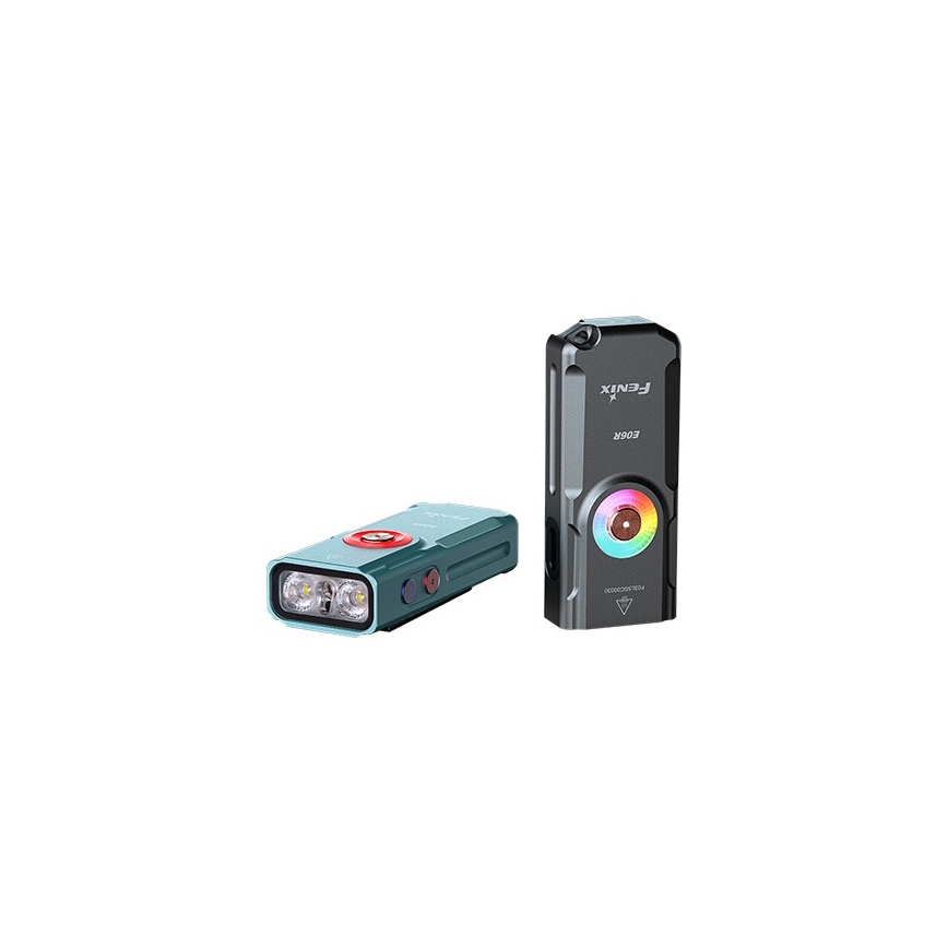 Fenix E06RGRY - LED Aptumšojama uzlādējams lukturītis UV LED/USB IP66 700 spīdīgs 60 h 750 mAh pelēka