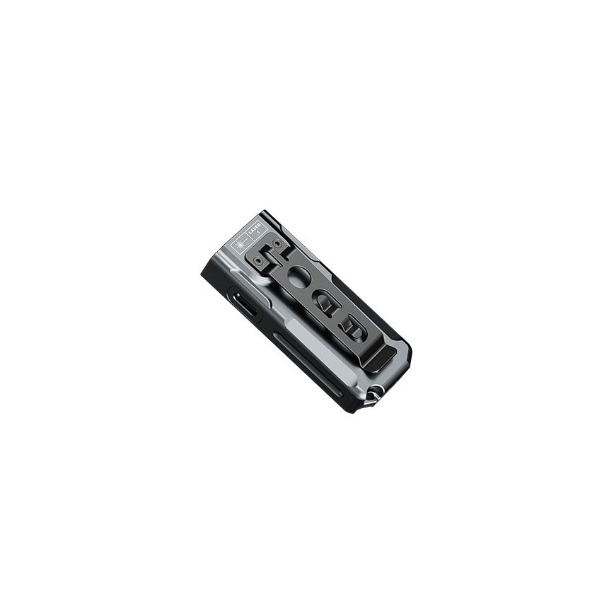 Fenix E06RGRY - LED Aptumšojama uzlādējams lukturītis UV LED/USB IP66 700 spīdīgs 60 h 750 mAh pelēka