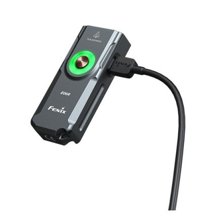 Fenix E06RGRY - LED Aptumšojama uzlādējams lukturītis UV LED/USB IP66 700 spīdīgs 60 h 750 mAh pelēka