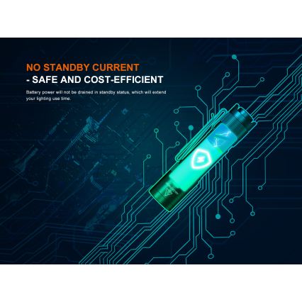 Fenix E12V30 - regulējams LED uzlādējamais lukturis LED/1xAA 2000 mAh IP68 200 lm 100 h melns