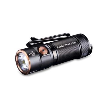 Fenix E18RV20800 - LED uzlādējamais lukturis ar regulējamu spilgtumu LED/USB/1xCR123A 800 mAh IP68 1200 lm 200 h melns