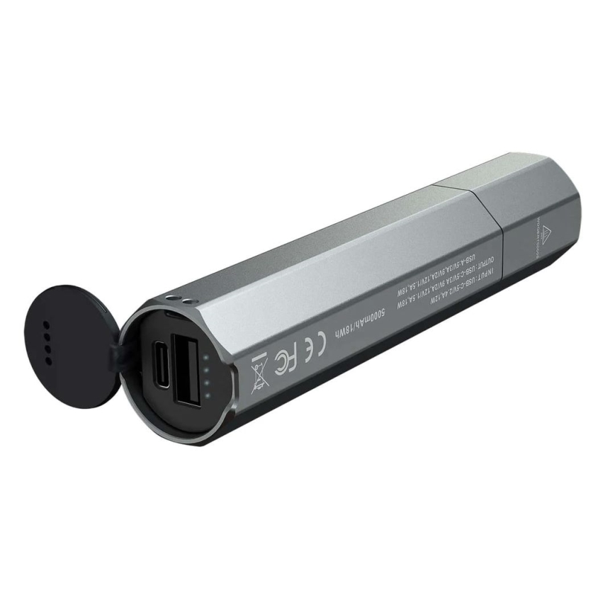 Fenix ECPBLCK - LED Uzlādējams lukturis ar lādētājakumulators USB IP68 1600 spīdīgs 504 h 5000 mAh melna